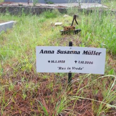 MÜLLER Anna Susanna 1928-2006.