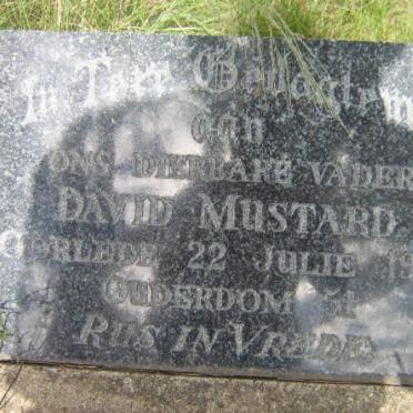MUSTARD David -1922