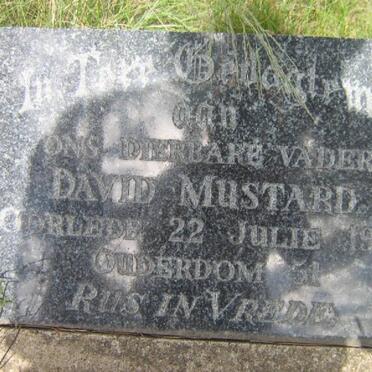 MUSTARD David -1922