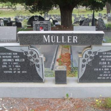 MÜLLER Gert Johannes 1902-1984 &amp; Alida H.M. VAN PLETZEN 1905-1972
