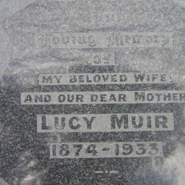 MUIR Lucy 1874-1933