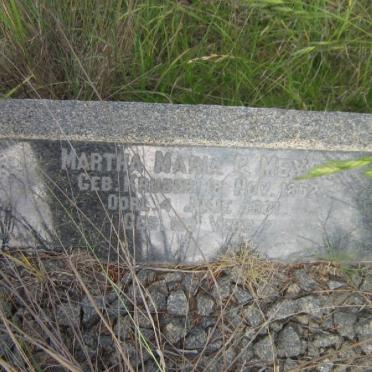 MEYER Martha Maria P. nee KRUGER 1852-1931