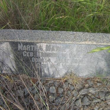 MEYER Martha Maria P. nee KRUGER 1852-1931