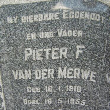 MERWE Pieter F., van der 1910-1955 &amp; Magdalena J. 1909-1988