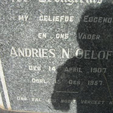 OELOFSE Andries N. 1907-1957 &amp;  Maria D. GROBLER 1906-1994