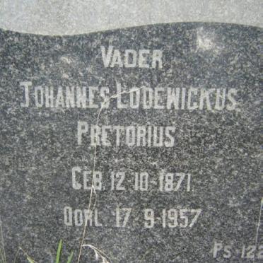 PRETORIUS Johannes Lodewickus 1871-1957 &amp; Hendrina Magdalena 1875-1953