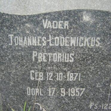 PRETORIUS Johannes Lodewickus 1871-1957 &amp; Hendrina Magdalena 1875-1953