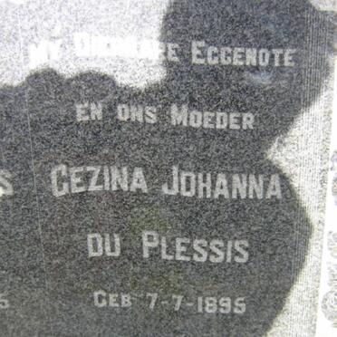 PLESSIS Gezina Johanna, du 1895-1957