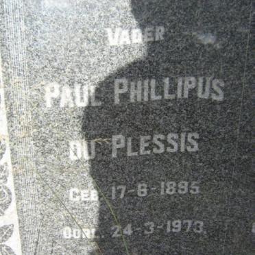 PLESSIS Paul Phillipus, du 1895-1973 &amp; Gezina Johanna 1895-1957