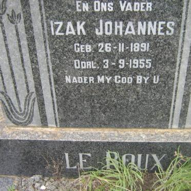 ROUX Izak Johannes, le 1891-1955