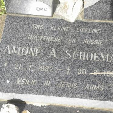 SCHOEMAN Amoné A. 1982-1982
