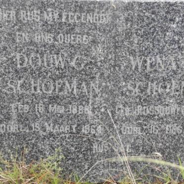 SCHOEMAN Douw G. 1888-1964 &amp; Wena S.M. ROSSOUW 1900-1967