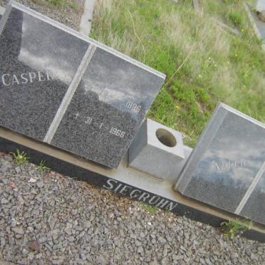 SIEGRÜHN Casper 1896-1966 &amp; Nellie 1892-1976
