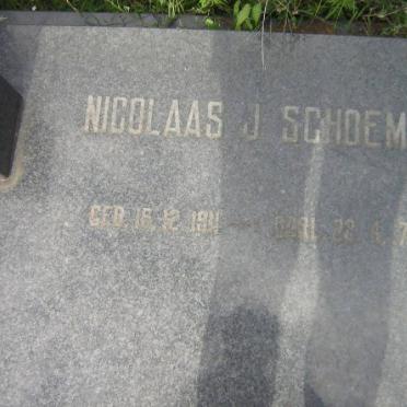 SCHOEMAN Nicolaas J. 1911-1976