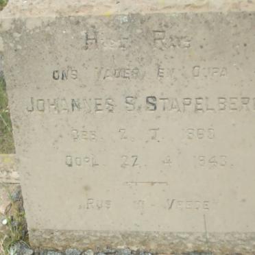 STAPELBERG Johannes S. 1863-1943