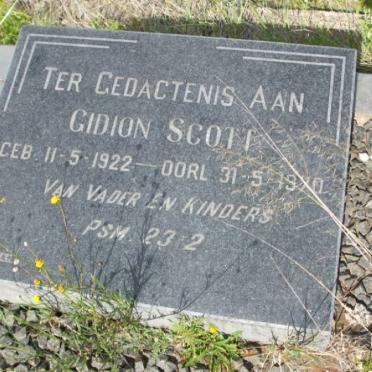 SCOTT Gidion 1922-1970