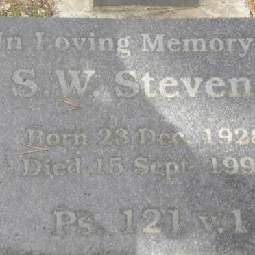STEVENS S.W. 1928-1995