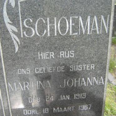 SCHOEMAN Martina Johanna 1913-1967
