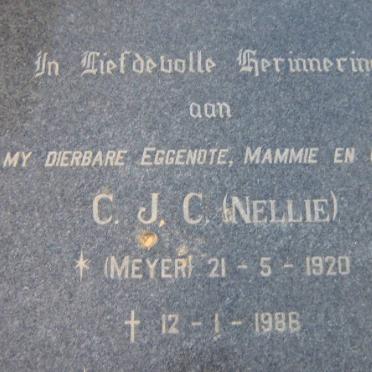 SCHOEMAN C.J.C. nee MEYER 1920-1986