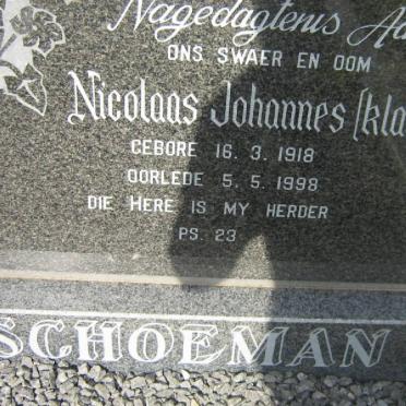 SCHOEMAN Nicolaas Johannes 1918-1998