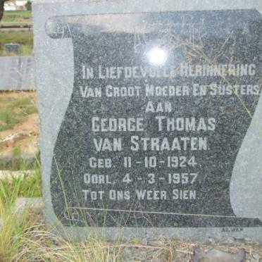 STRAATEN George Thomas, van 1924-1957