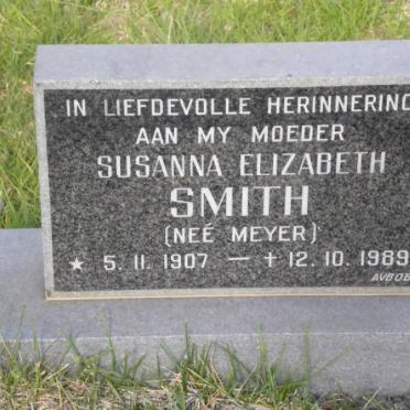 SMITH Susanna Elizabeth nee MEYER 1907-1989