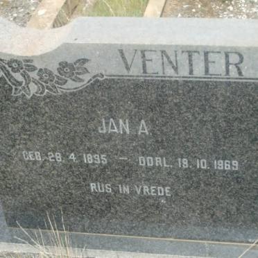 VENTER Jan A. 1895-1969