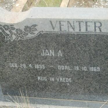 VENTER Jan A. 1895-1969