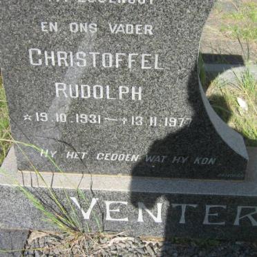 VENTER Christoffel Rudolph 1931-1977