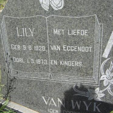 WYK Lily, van nee GOODCHILD 1929-1973
