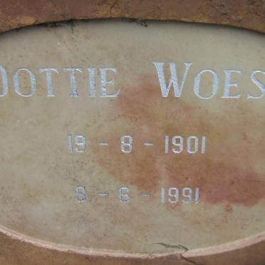 WOEST Dottie 1901-1991