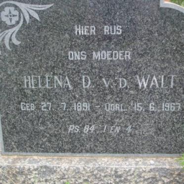 WALT Helena D., v.d. 1891-1967
