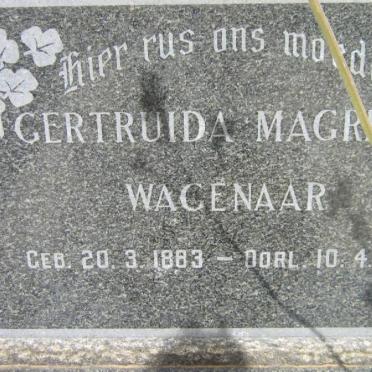 WAGENAAR Gertruida Magrieta 1883-1961