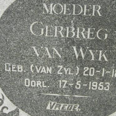 WYK Rudolph S.J., van 1883-1957 &amp; Gerbreg VAN ZYL 1889-1953