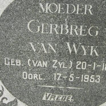 WYK Rudolph S.J., van 1883-1957 &amp; Gerbreg VAN ZYL 1889-1953