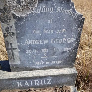 KAIRUZ Andrew George 1961-1962