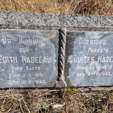 HASELAU Charles 1879-1952 &amp; Edith LLOYD 1881-1950