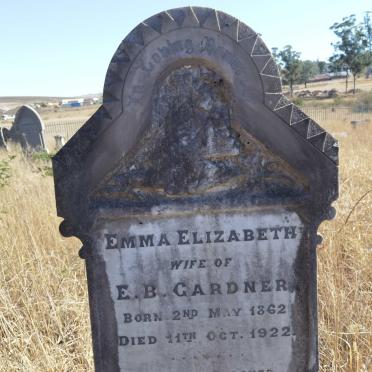 GARDNER Emma Elizabeth 1862-1922