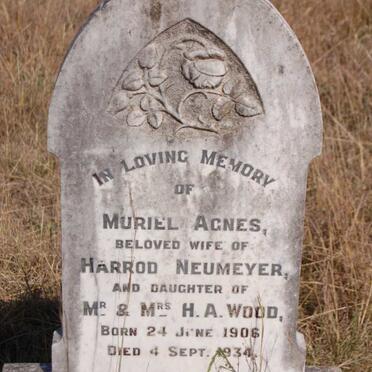NEUMEYER Muriel Agnes nee WOOD 1906-1934
