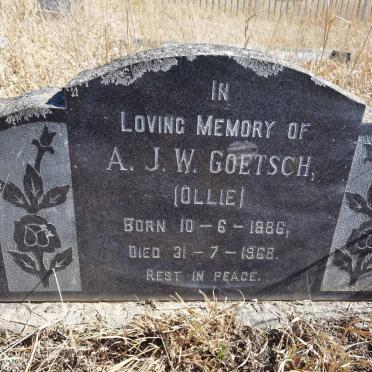 GOETSCH A.J.W. 1886-1968
