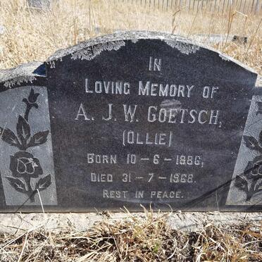 GOETSCH A.J.W. 1886-1968