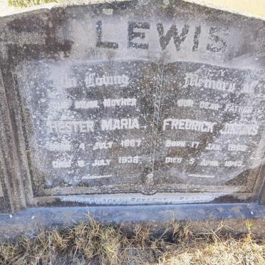 LEWIS Fredrick Jinkins 1860-1943 &amp; Hester Maria 1867-1939