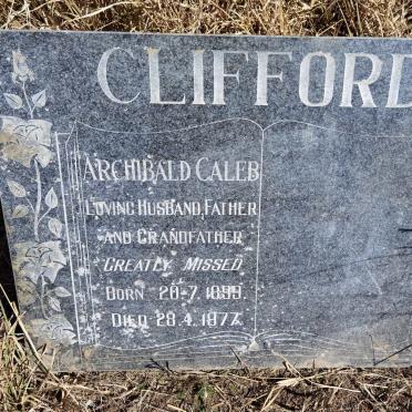 CLIFFORD Archibald Caleb 1899-1977