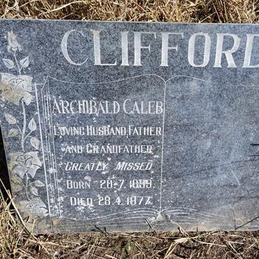 CLIFFORD Archibald Caleb 1899-1977