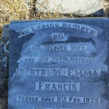 FRANCIS Gertrude Emma -1929