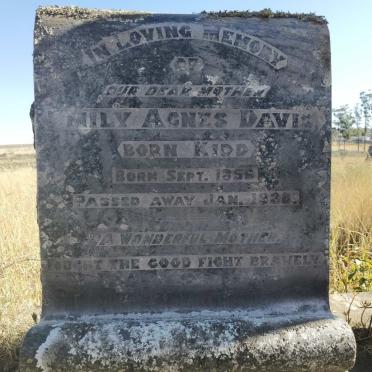 DAVIS Emily Agnes nee KIDD 1856-1938