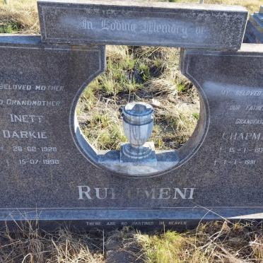 RULUMENI Chapman 1927-1991 &amp; Inett Darkie 1928-1998