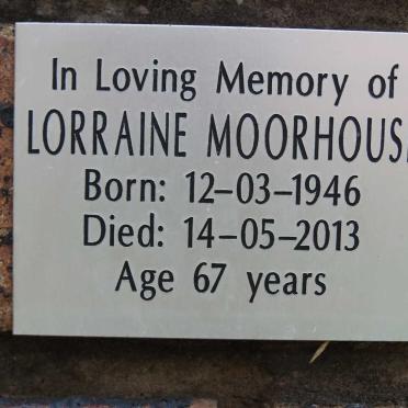 MOORHOUSE Lorraine 1946-2013