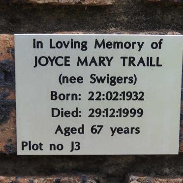 TRAILL Joyce Mary nee SWIGERS 1932-1999