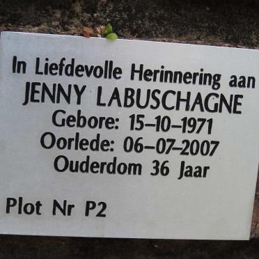 LABUSCHAGNE Jenny 1971-2007